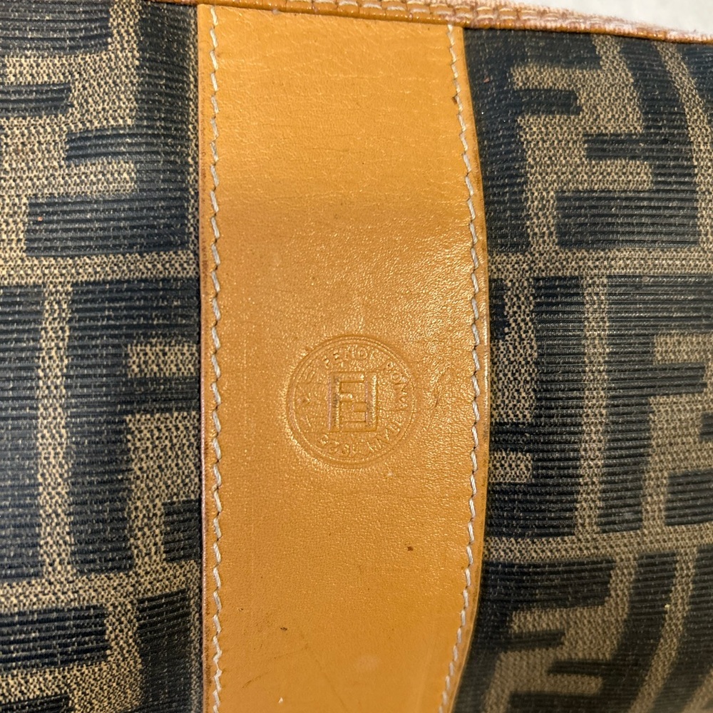 Authentic FENDI Vintage Black and Brown Crossbody Bag - Picture 2 of 8